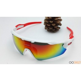 red and white oakleys