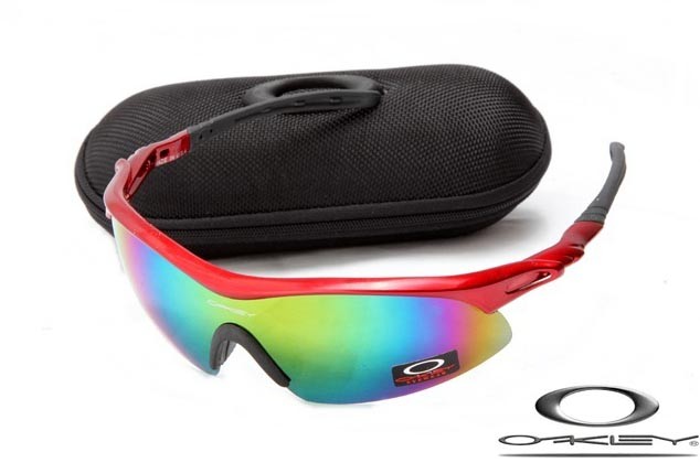 oakley red frame sunglasses