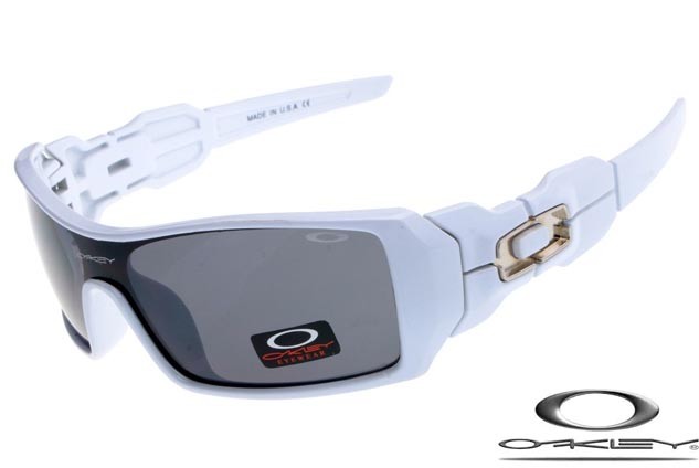 Oakley oil rig sunglasses white / black 