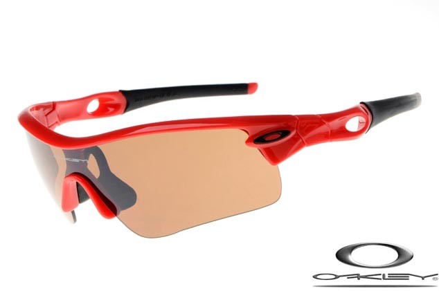 red and black oakleys